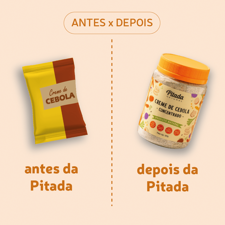 Creme de Cebola Natural vs Industrializado